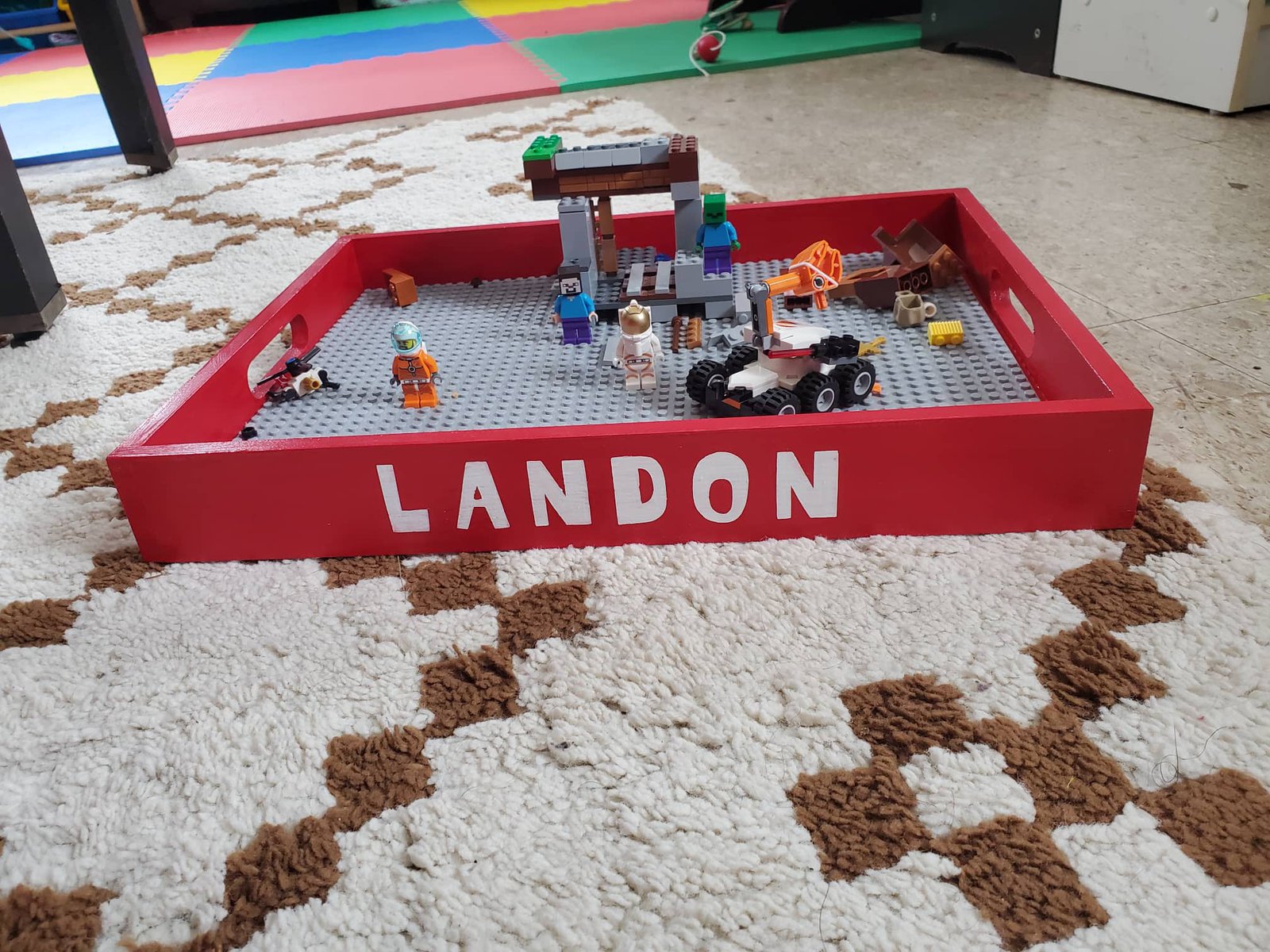 DIY Personalized Lego Tray With Cricut