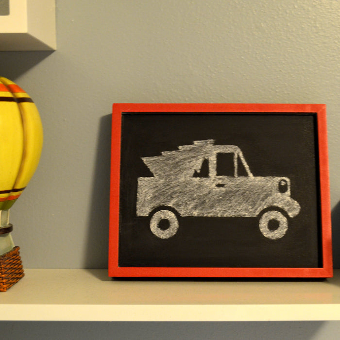 Easy Kid's Christmas Decor - Using Vinyl as a Stencil