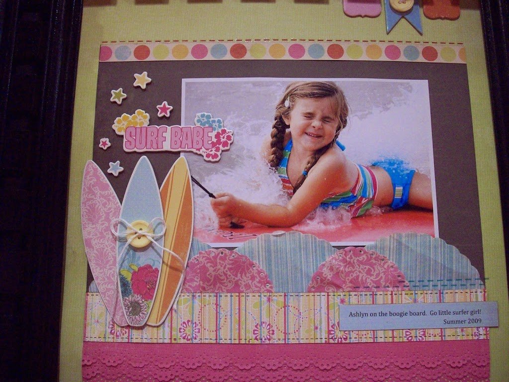 summer scrapbook pages