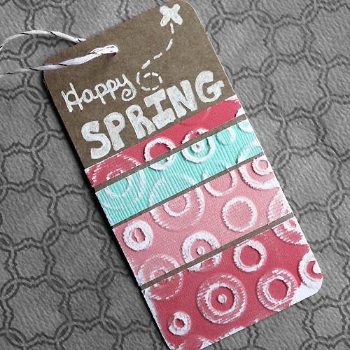 Tuesday Tutorial: Spots & Dots Spring Tag.