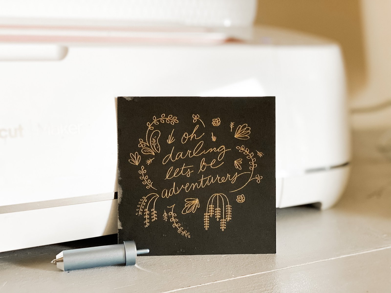 The Non-Crafty Crafter: Cricut Adhesive foil project