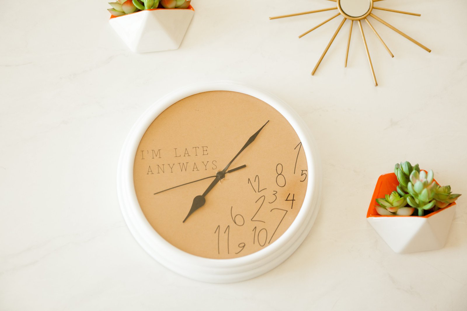DIY Repurposed Clock with Cricut Kraftboard