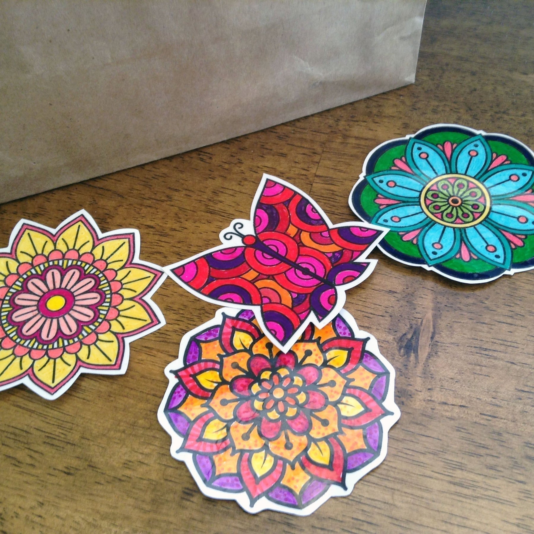 Coloring Stickers Using Cricut Printable Vinyl