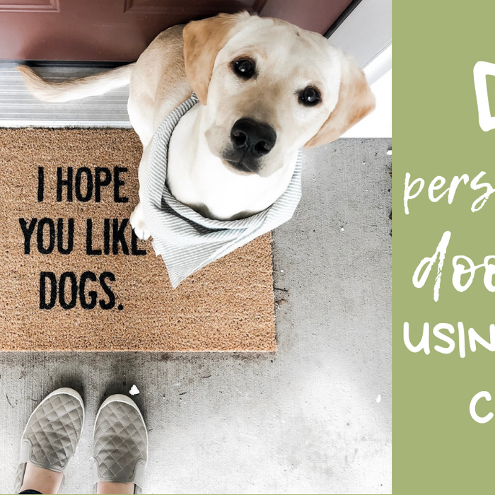 How to Make A Personalized Doormat with Your Cricut