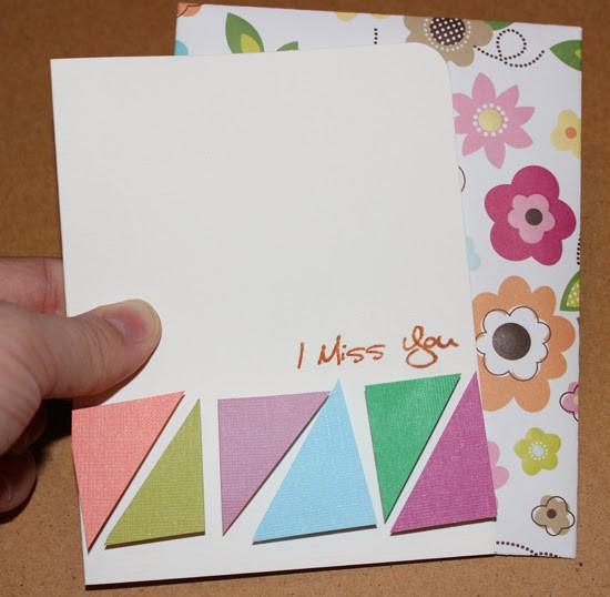 Quick and Simple Card Making – Colorful “I Miss You Card” in less than