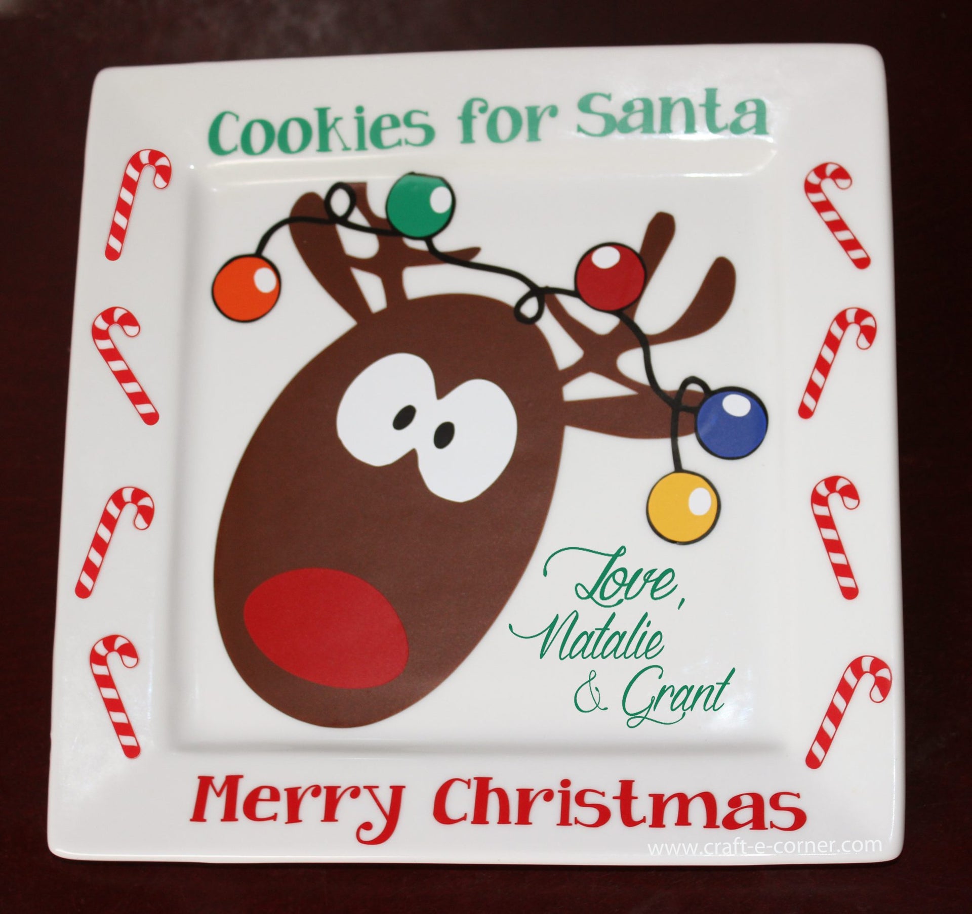 Design #10: Reindeer! Cookies for Santa Plate Project