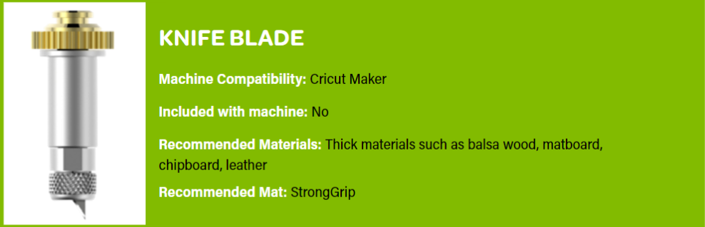 All About the Blades: Cricut Maker Knife Blade