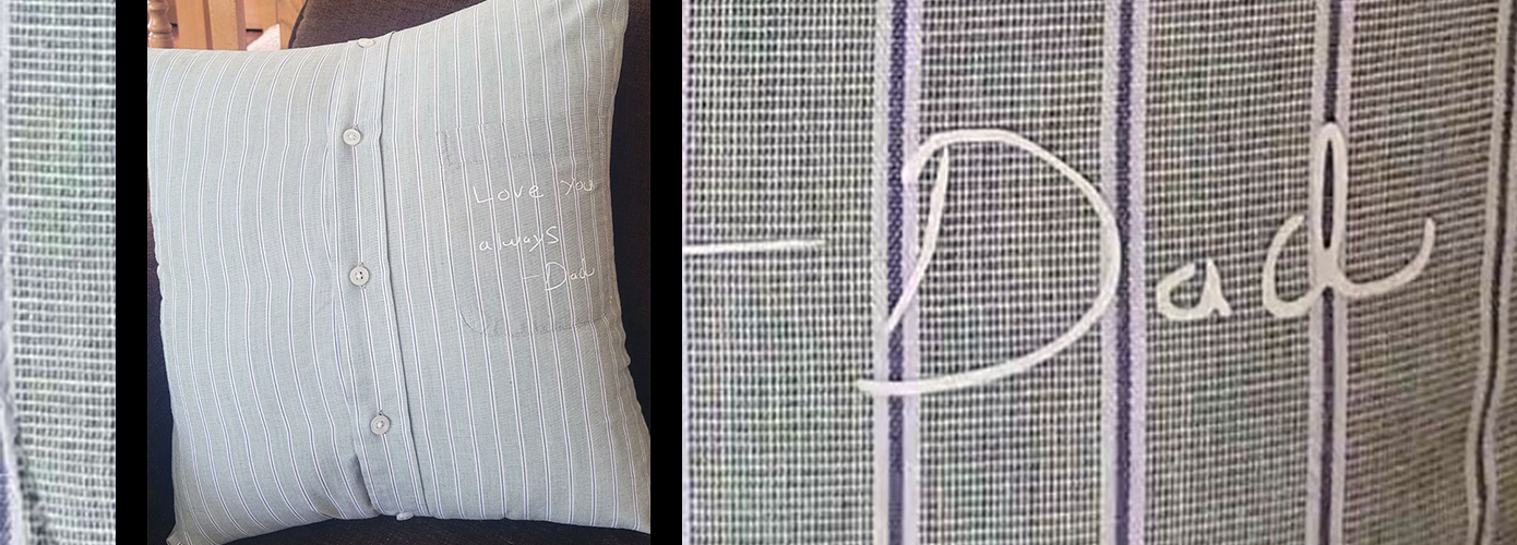 Dad's Memory Shirt Pillow Using Cricut Iron-on