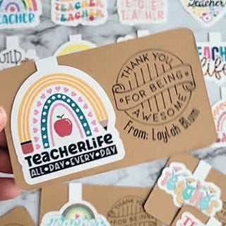 Teacher Magnetic Bookmark Gift Using Cricut Print Then Cut