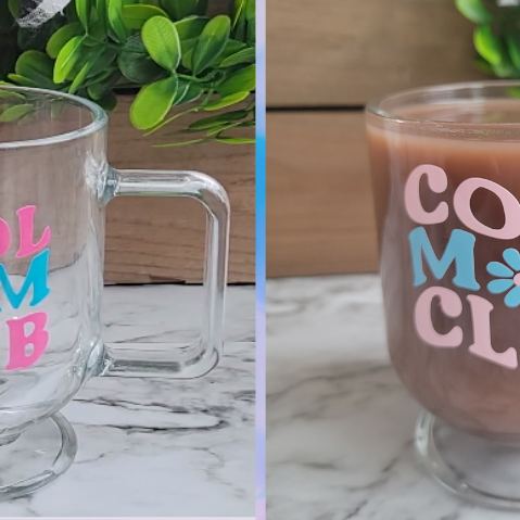 New! Heat Activated Color Changing Vinyl // Cool Mom Mug