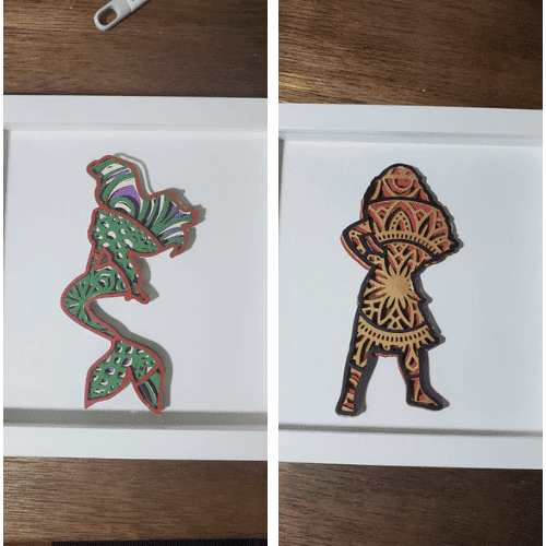 DIY 3D Cardstock Disney Princess Mandalas with Cricut