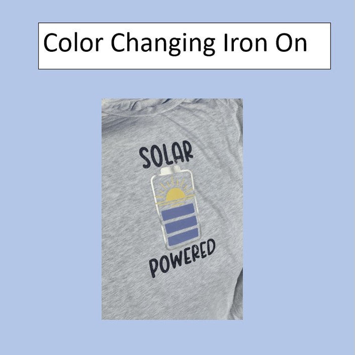 Color Changing in UV-Activated Sun and Cricut Iron On HTV T-shirt DIY Beginner Project Tutorial