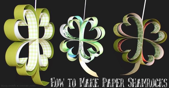 St. Patrick’s Day Crafting: How to Make Paper Shamrocks