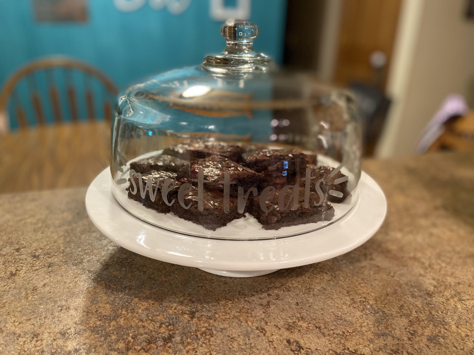 Etching Glass Cake Dome