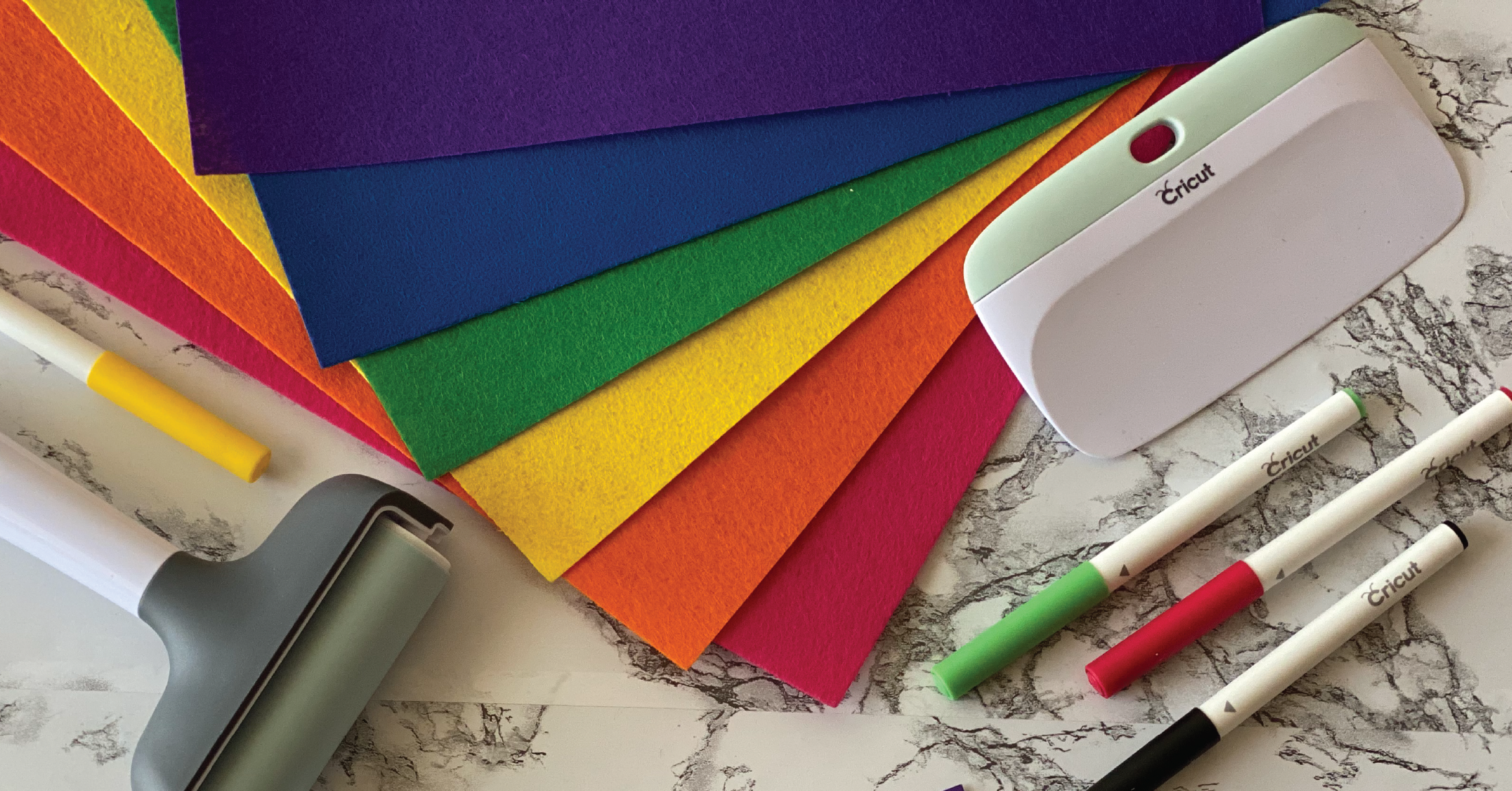 Cricut Joy Smart Permanent Adhesive Vinyl Rolls, Rainbow Color Bundle 