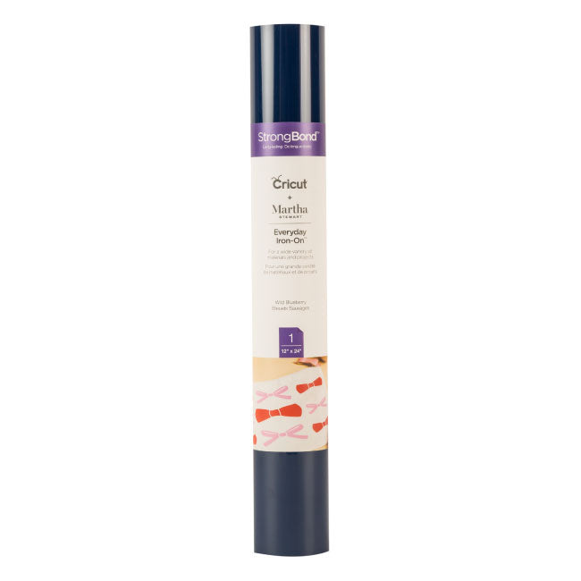 Cricut Martha Stewart Everyday StrongBond Iron-On, Wild Blueberry