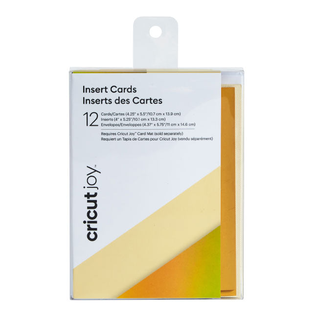 Cricut Joy Insert Cards - Matte Holographic Cream/Gold, 12 ct