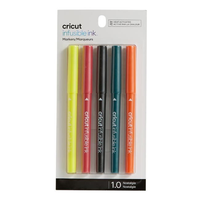 Cricut Infusible Ink Markers, Nostalgia Medium-Point Markers 1.0 , 5 count