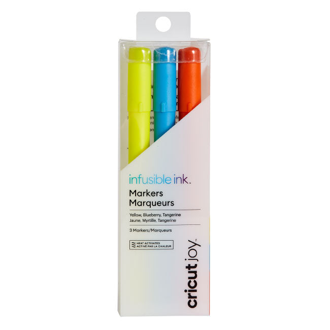 Cricut Joy Infusible Ink Markers 1.0 3 Yellow, Blueberry, Tangerine