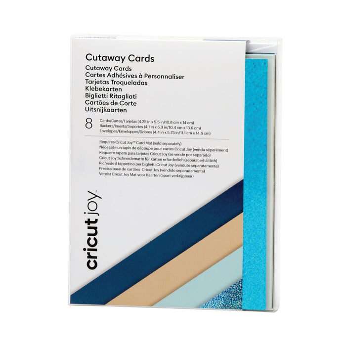 Cricut Joy Cutaway Cards, Marina Sampler 8 Count