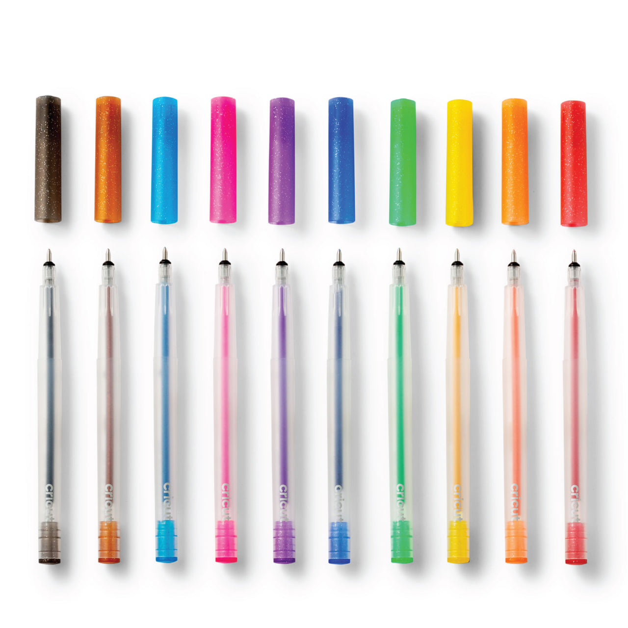Cricut Glitter Gel Pens 0.8 mm, Rainbow Colors
