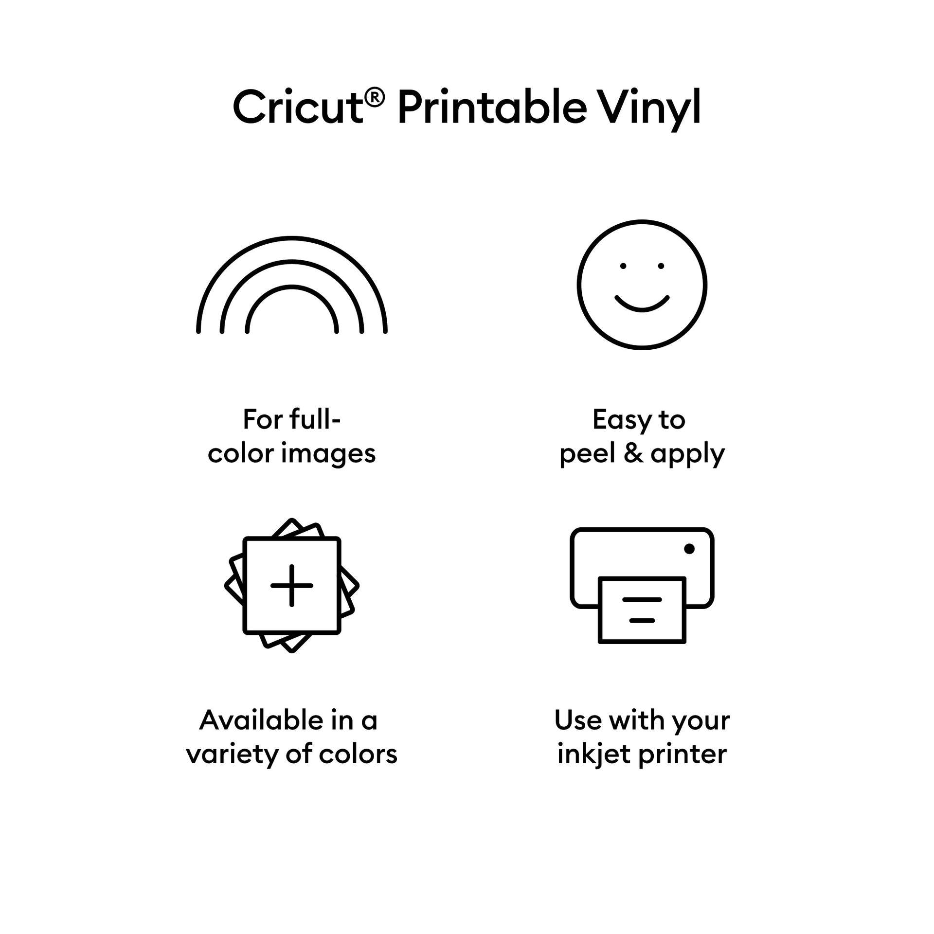 Cricut Joy Xtra Printable Vinyl- White