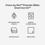 Cricut Joy Xtra Prismatic Glitter Smart Iron-On
