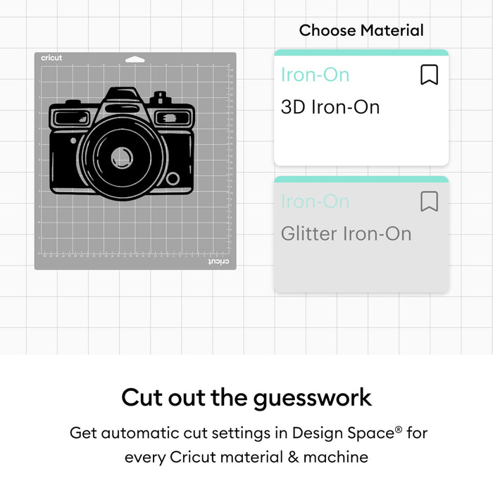 Cricut 3D Iron-On, Bold Sampler 12 in x 12 in 5 ct