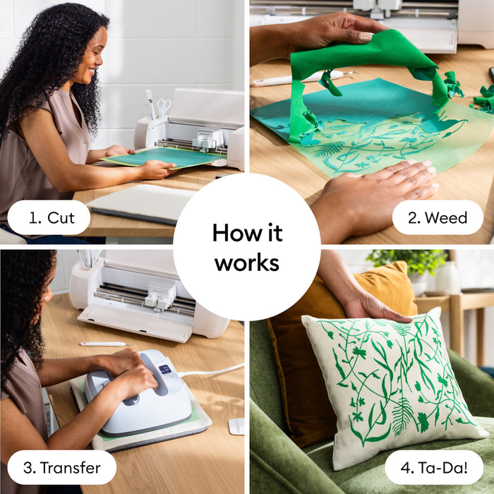 Cricut Flocked Iron-On, Classics Sampler - 12 in x 12 in (5 ct)