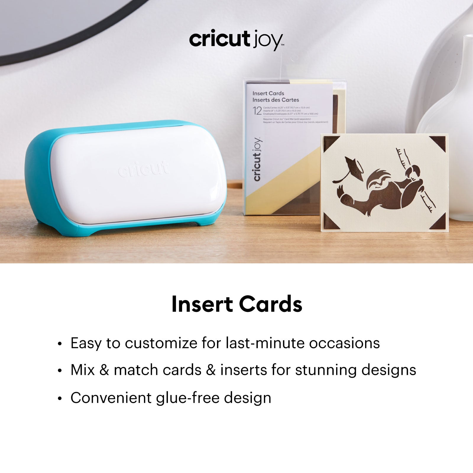 Cricut Joy Insert Cards - DIY Greeting Card - Black/Red, 10 ct