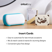 Cricut Joy Insert Cards - Metallic Gray/Gold, 12ct
