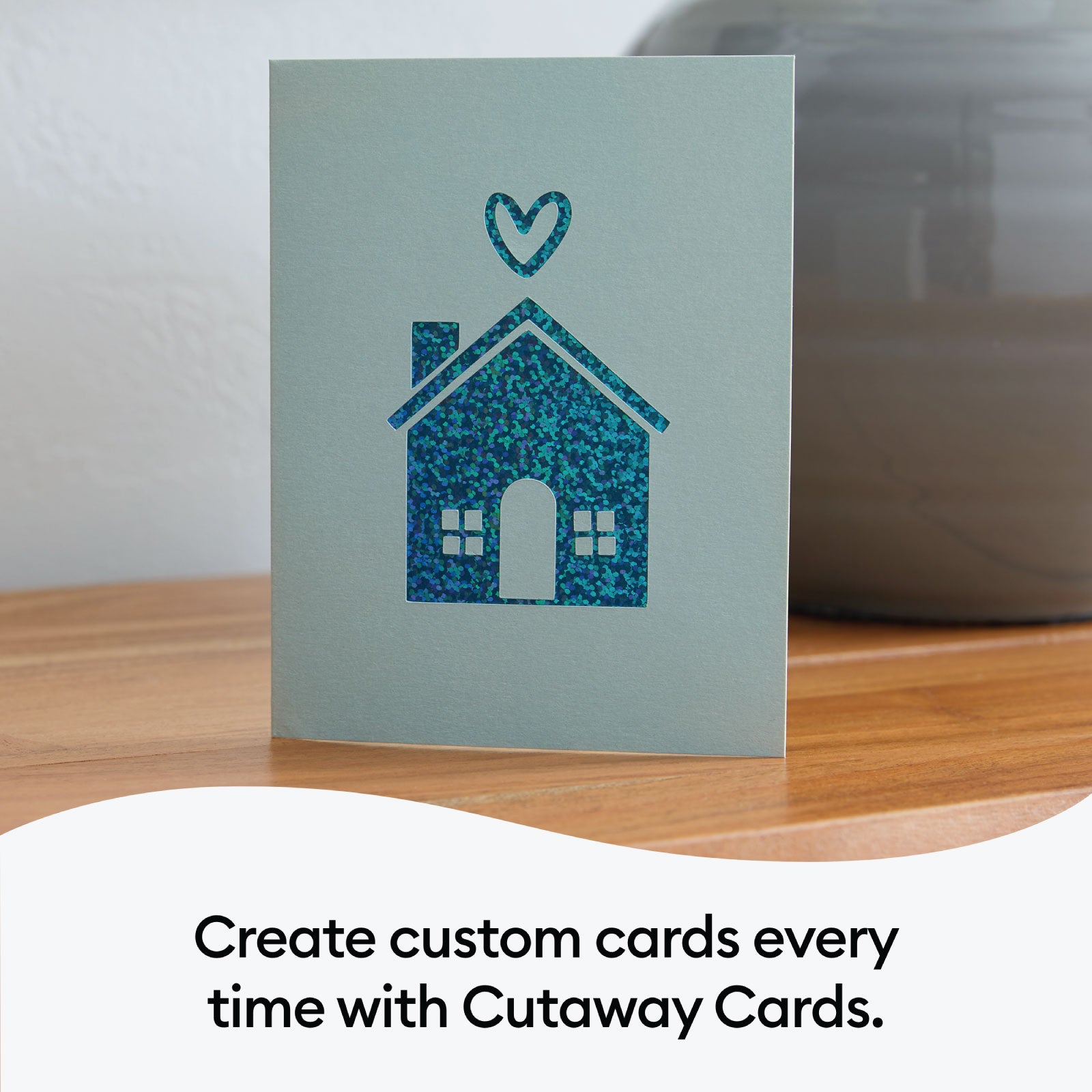 Cricut Joy Cutaway Cards Pastel Double Pack with Glitter Gel Pen Set