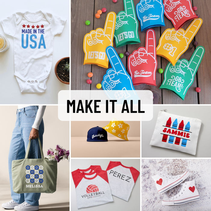 Cricut Joy Smart StrongBond Iron-On Vinyl HTV Bundle 4