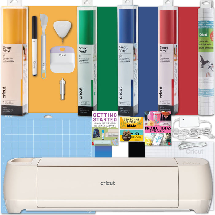 Cricut Explore 4 Electric Die-Cut Machine with Smart Vinyl Rolls Bundle