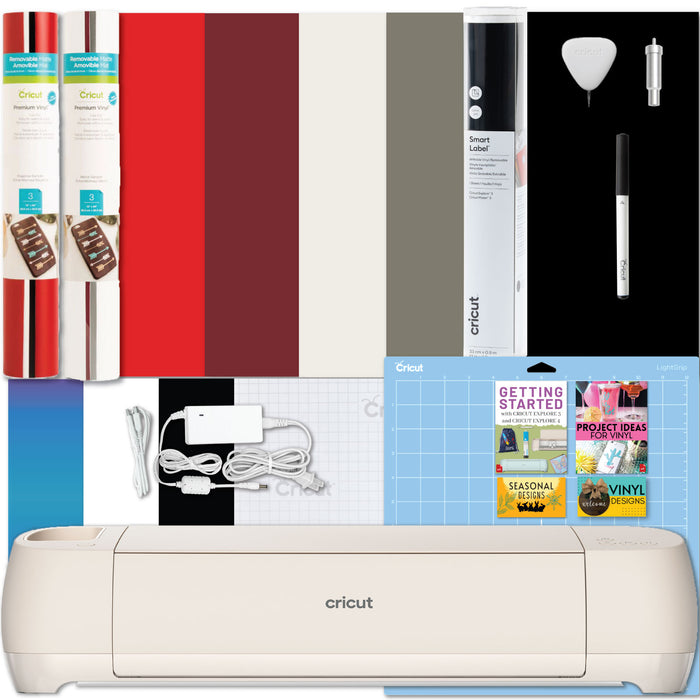 Cricut Explore 4 Cutting Machine and Vinyl Rolls with Smart Writable Vinyl Bundle