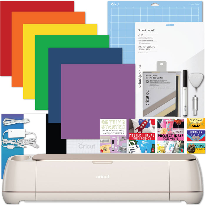 Cricut Maker 4 Cutting Machine with Vinyl Rolls and Mixed Materials Bundle