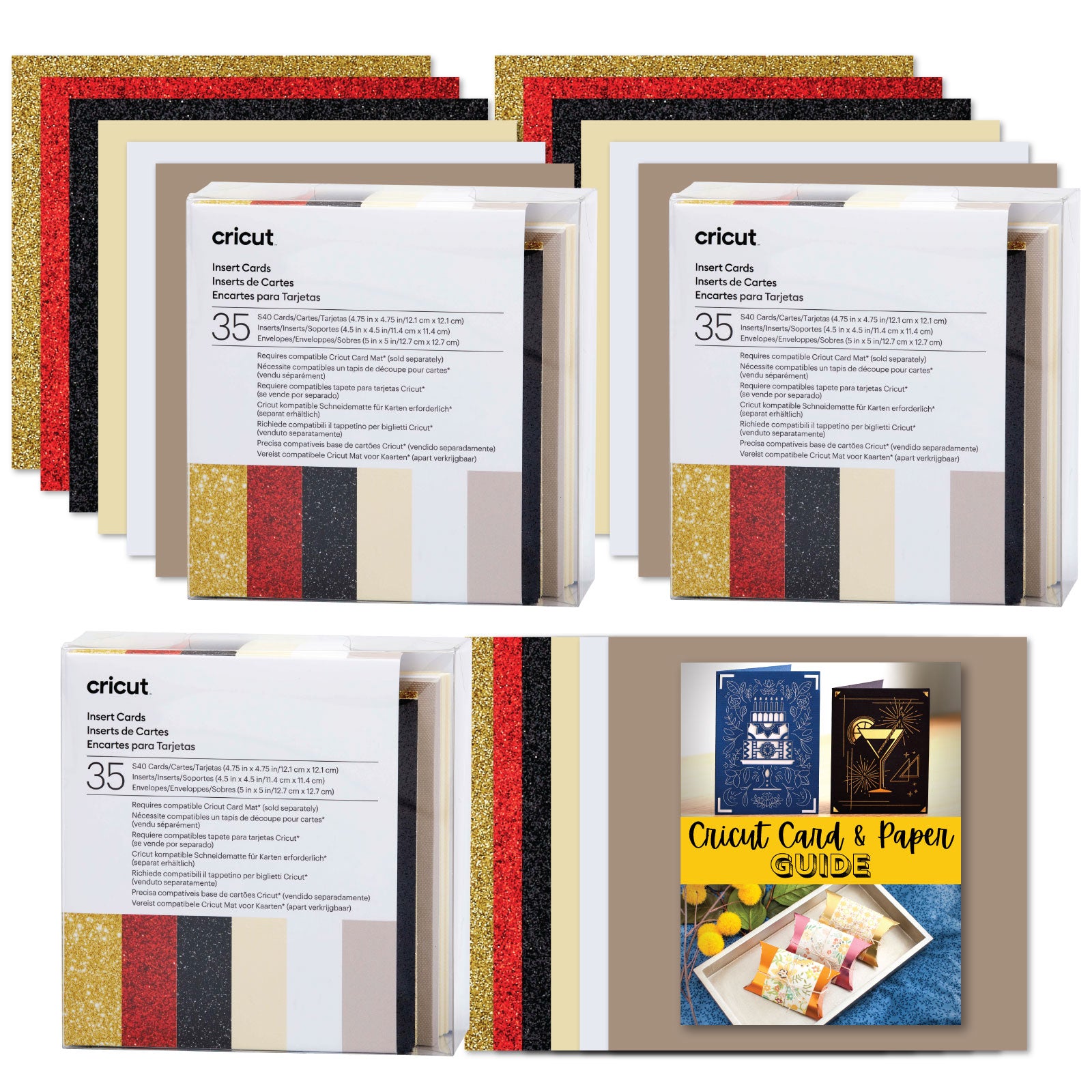 Cricut Joy Cutaway Cards Pastels Sampler Double Pack with Card Mat 2x2  Bundle