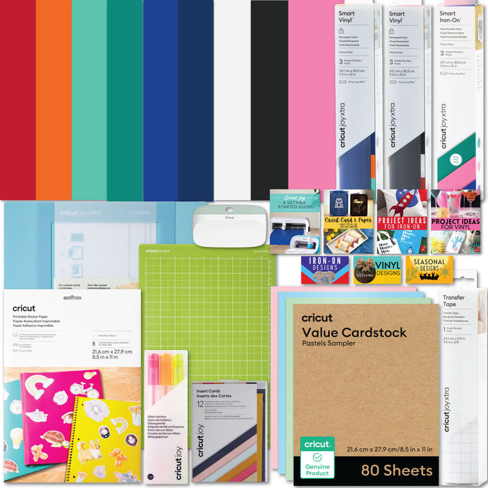 Cricut Joy Xtra Ultimate All-in-One Vinyl Rolls, Materials & Accessories Bundle