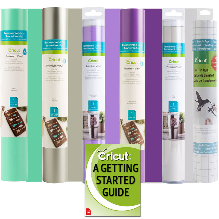 Cricut Premium Glossy Vinyl Adhesive Rolls, Purple Galaxy