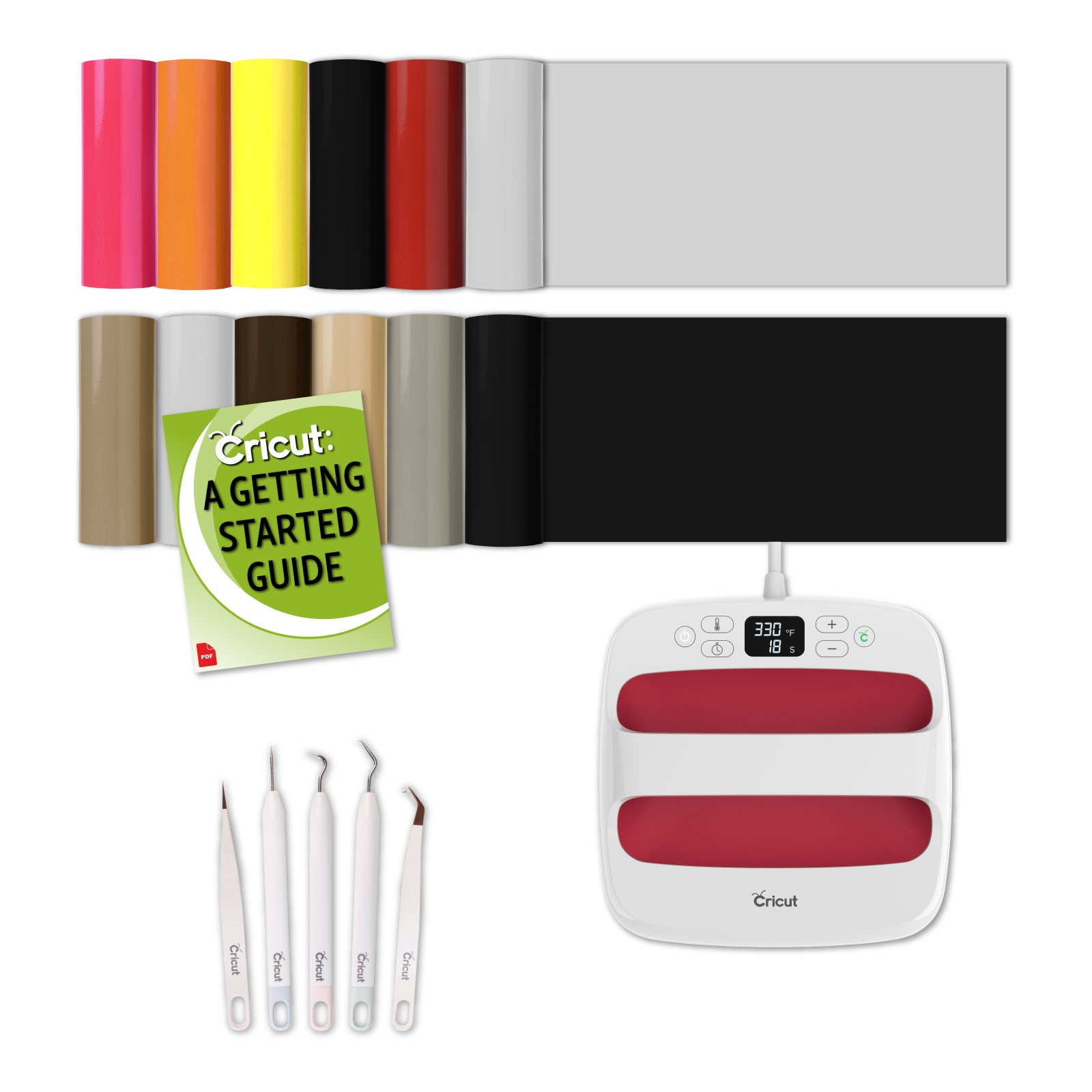 Cricut EasyPress 2 Heat Press (9x9) Rasberry - Infusible Ink Bundle,  Includes 5-Piece Tool Kit, Heat Press Mat, Infusible Ink Transfer Sheets -  Teal