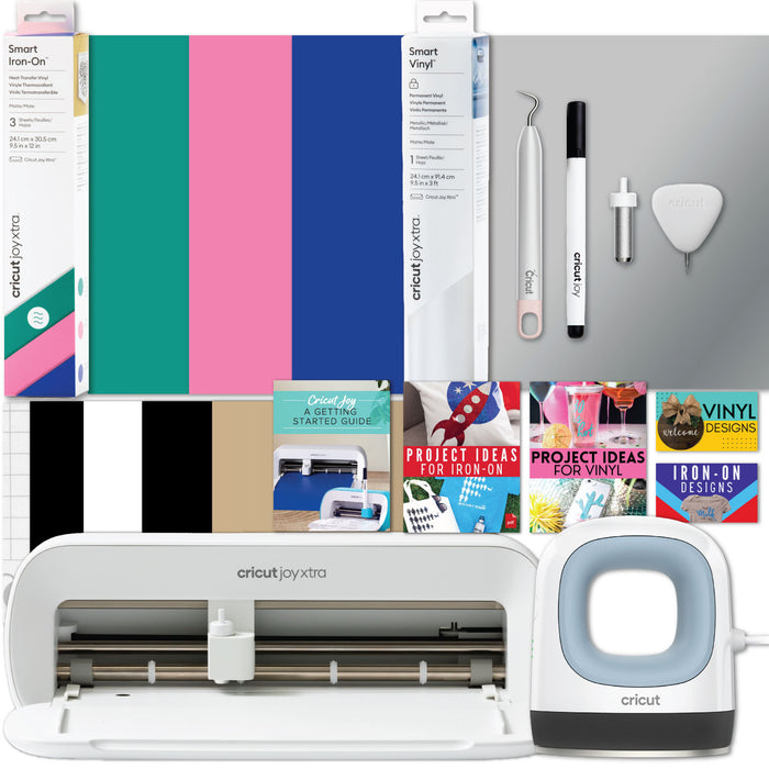 Cricut Joy Xtra Machine with EasyPress Mini and Iron-On Materials Bundle