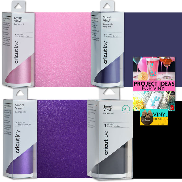 Cricut Joy Smart Vinyl Rolls Bundle - Dark Cherry, 4 Count