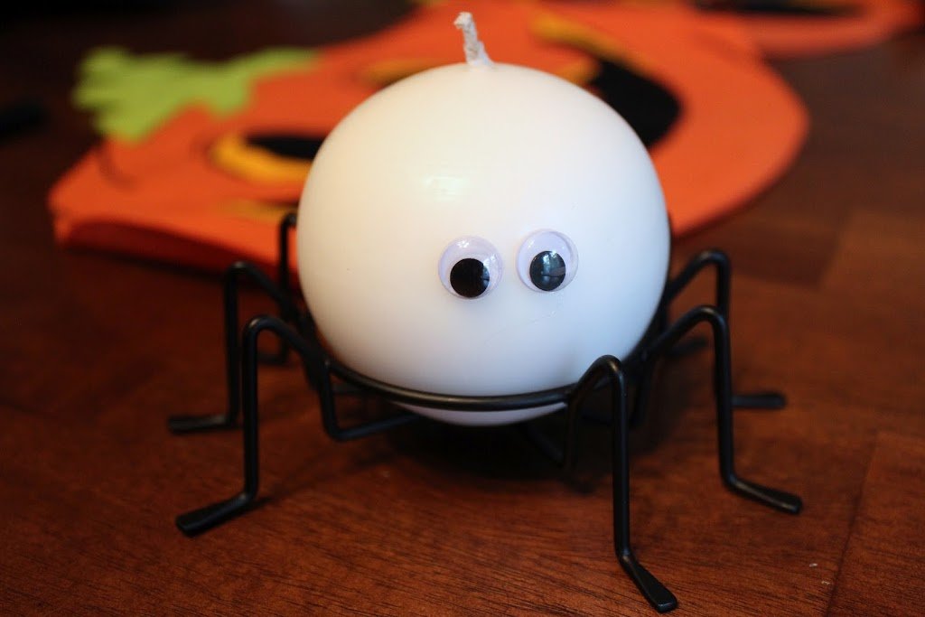 Spooky Spider Candle Tutorial