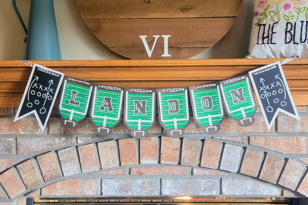 Football Party Banner Using Cricut