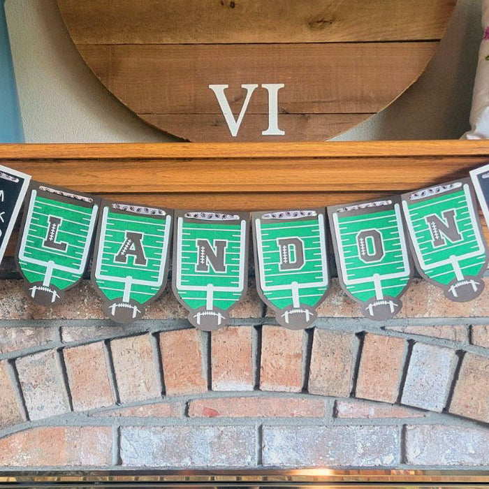 Football Party Banner Using Cricut