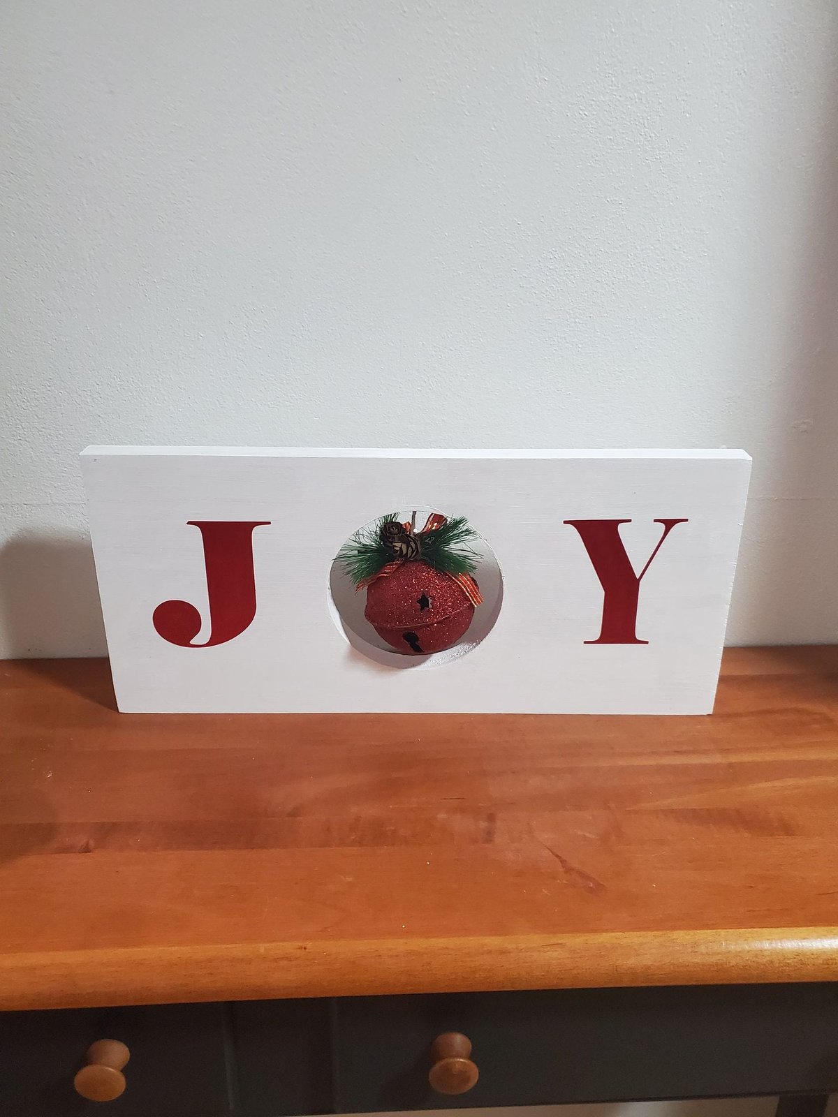 Joy Christmas Sign Made Cricut