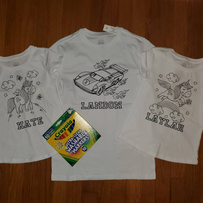 DIY Coloring Shirts Cricut