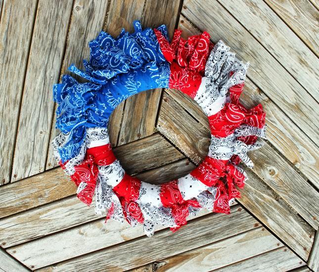 July 4 Budget Pool Noodle Wreath