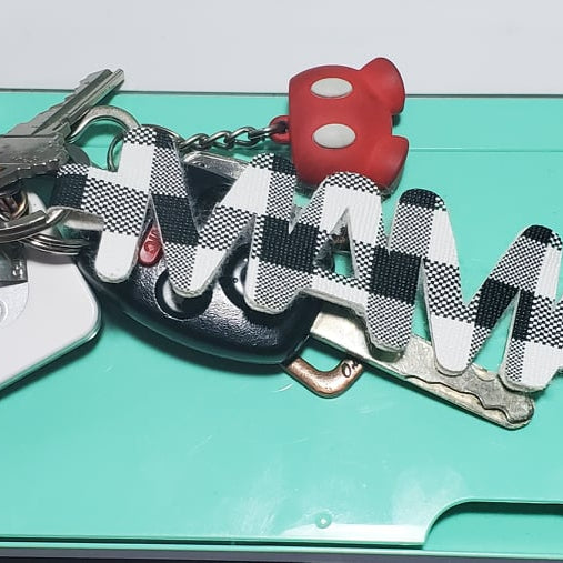 Faux Leather Mother's Day Keychain Cricut