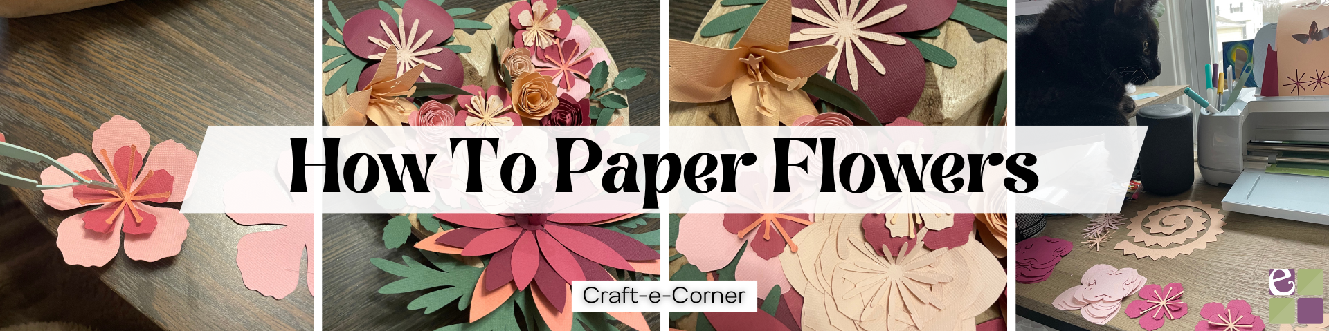 How To Paper Flowers- Valentine's Day Decor